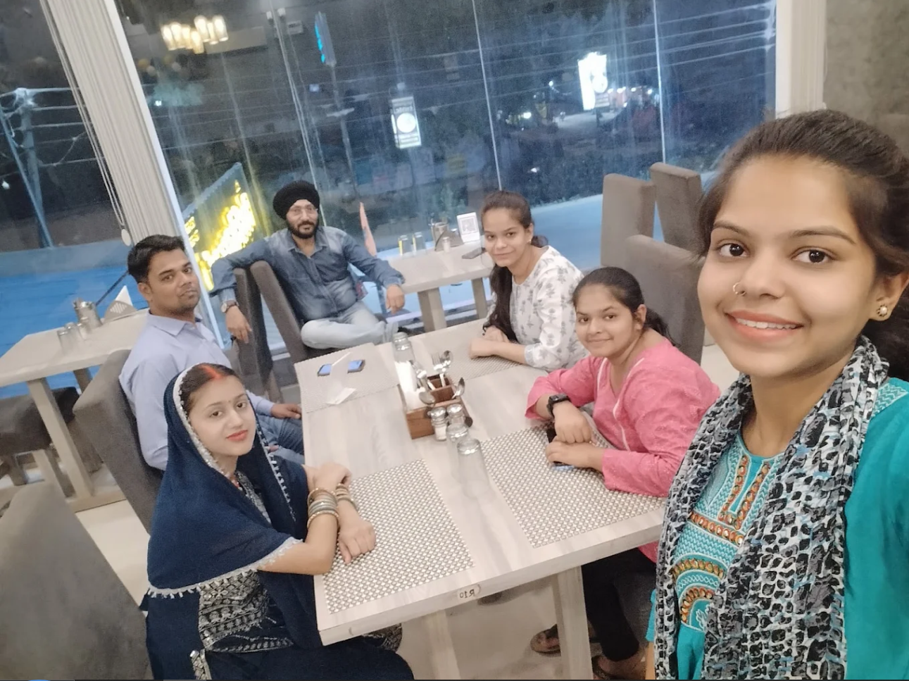 Families celebrating at Food Express restaurant